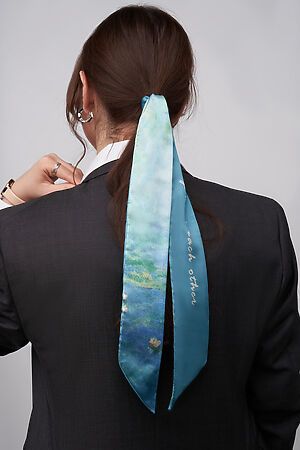 Лента для волос повязка для волос бант на голову твилли "Женская логика" КРАСНАЯ ЖАРА #853682