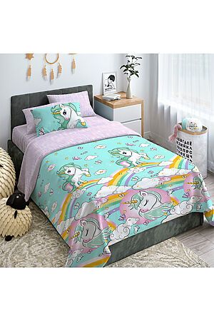 Комплект постельного белья "Облачко" юниор Rainbow unicorn NORDTEX 787181 #854783
