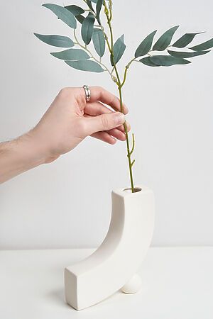 Ваза керамическая ваза декоративная в скандинавском стиле ваза для цветов "Лигейя" Nothing Shop #855872