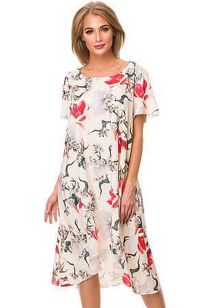 Платье FIFTYPATES (Кремовый/Цветы) 2-001Н #86084