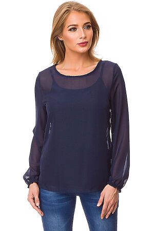 Комплект (Блуза + Топ) SHARLIZE (Темно-синий) 0156-09 #87138