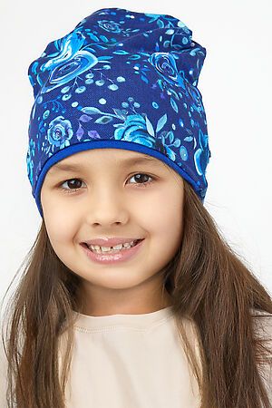 Детская шапка Синие цветы НАТАЛИ #876276