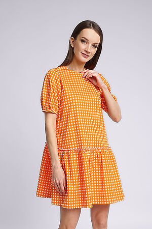 Платье CLEVER (Молочный/св.оранжевый) LDR23-1023 #893084