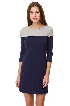 Платье GLOSS (Темно-синий/Серый) 22308-09 #90233