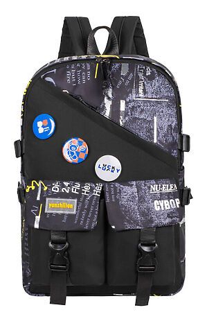 Молодежный рюкзак MERLIN ACROSS (Черно-желтый) 12297 #905958