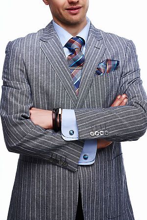 Набор: галстук, платок, запонки, зажим "Амбиции" SIGNATURE #911619