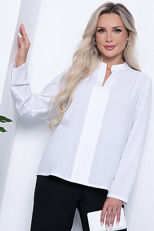 Блуза "Классика в моде" LADY TAIGA (Белый) Б7188 #913384