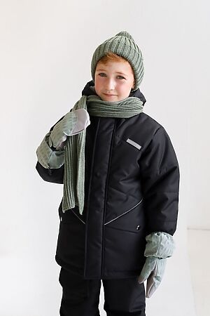 Куртка Асимметрия зима блэк MINIDINO #914369