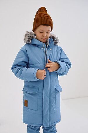 Пальто School зима голубой MINIDINO #914373