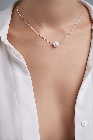 Колье с подвеской украшение на шею женская тонкая цепочка с жемчужной бусиной "Виноваты звезды" MERSADA #925955