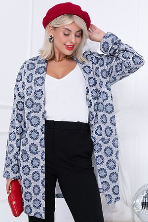 Кардиган BELLOVERA (Серый, синий) 31К5562 #927349