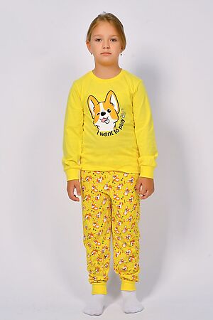 Детская пижама с брюками 91225 НАТАЛИ (Желтый корги) 43030 #928468