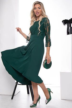 Платье "Лика" LADY TAIGA (Зелёное) П7521 #929574