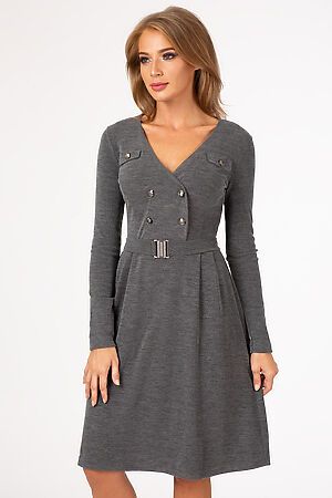 Платье REMIX (Серый меланж) 7652 #93380