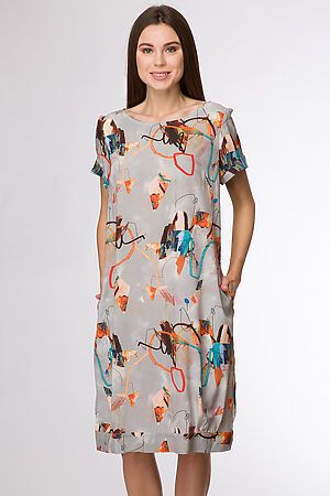 Платье FIFTYPATES (Св-серый абстракция) 2-059-1 #93578