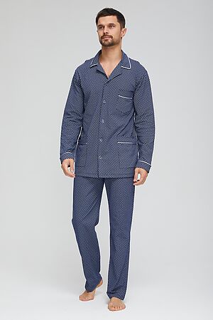 Пижама мужская Комфорт С гигант LIKA DRESS (Синий) 9724 #948943
