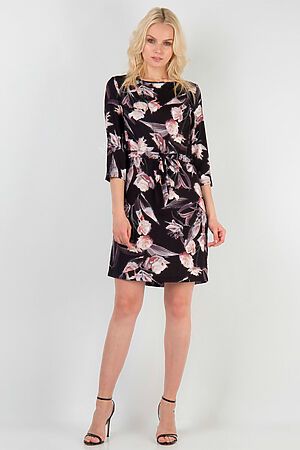 Платье INCITY (Черно-розовый) #950173