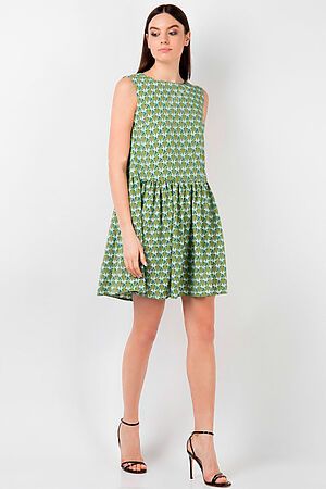 Платье INCITY (Зелено-серый) #950295