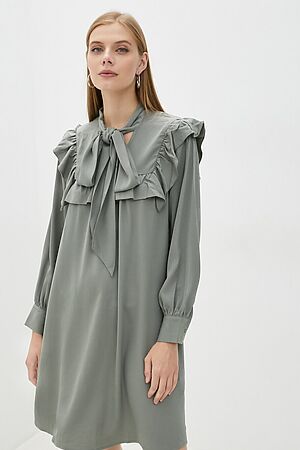 Платье INCITY (Серо-зеленый) #950610