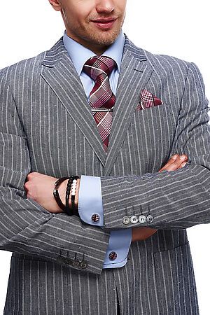 Набор: галстук, платок, запонки, зажим "Амбиции" SIGNATURE #951626