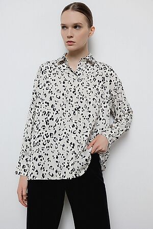 Блузка INCITY (Бежево-черный) #951730