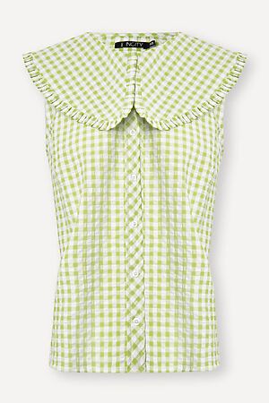 Рубашка INCITY (Бело-зеленый) #951807