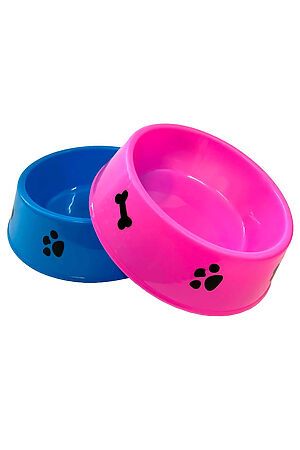 Миска для кошек и собак Домашний Сундук D16см пластик цвета в асс. ДС-306 НАТАЛИ #953394