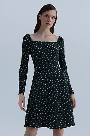Платье INCITY (Бело-зеленый) #953457