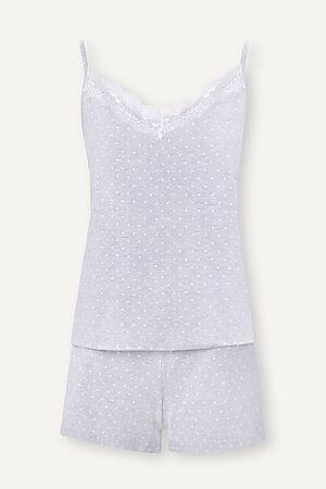 Пижама DESEO (Светло-серый меланж-белый) #955821