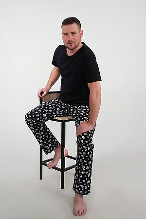 Пижама с брюками 88048 НАТАЛИ (Черный) 45181 #958252