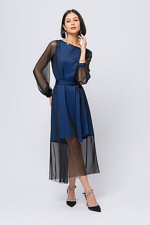 Платье 1001 DRESS (Синий / черный) 0102454BL #959131