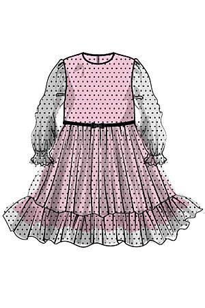 Платье PLAYTODAY (Черный,светло-розовый) 42222013 #959452