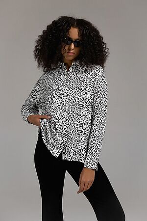 Блуза INCITY (Черно-белый) #969969