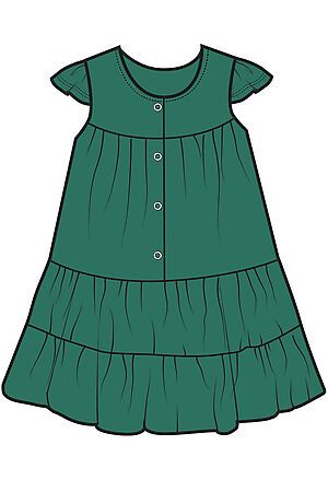 Платье PLAYTODAY (Зеленый) 12429032 #973265