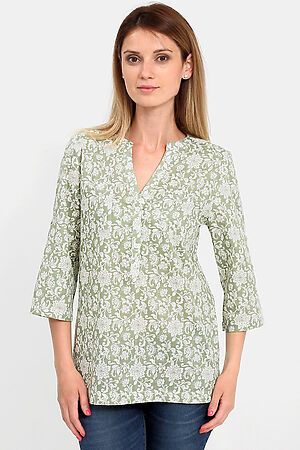Блуза F5 (ornament green) 181009 #97495