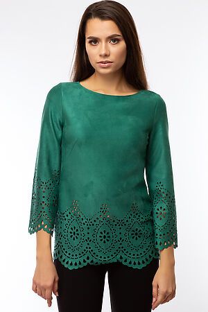 Блузка REMIX (Зеленый, перфорация) 6579/2 #98444