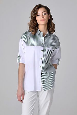 Рубашка DIZZYWAY (Белый/зеленый) 24231 #985524
