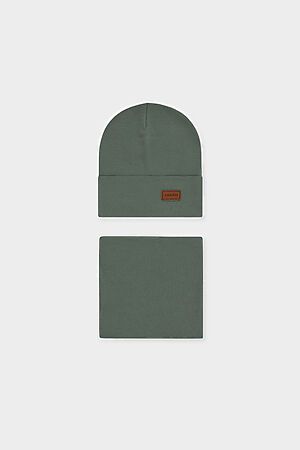 Комплект(шапка+снуд) CROCKID (Зеленый мох) #985595