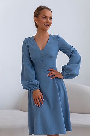 Платье OPEN-STYLE (Серо-голубой) 5161 #986030