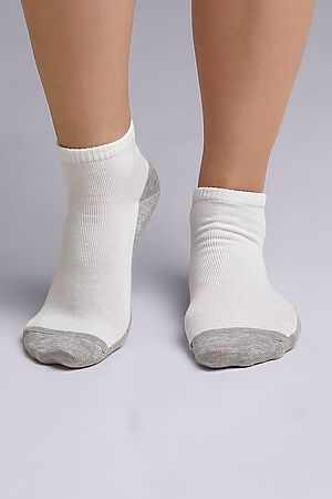 Носки CLEVER (Белый/меланж серый) С1405 16-18,18-20 #986383