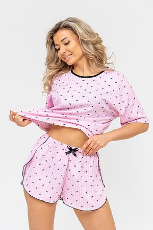 Пижама с шортами 36730 НАТАЛИ (Розовый) 47472 #986546