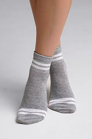 Носки CLEVER (Меланж серый) Д151 #986596