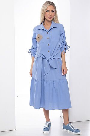Костюм (Рубашка+Платье" LADY TAIGA (Голубой) К8743 #986930