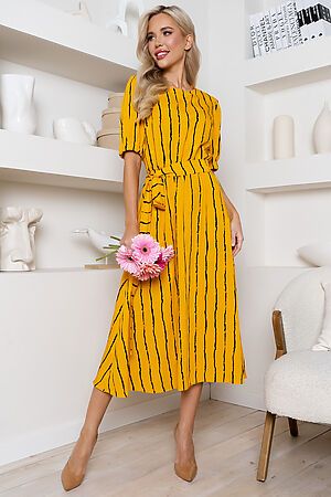 Платье OPEN-STYLE (Желтый/черный) 6178 #987395