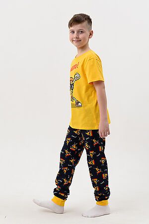Пижама Пицца детская короткий рукав с брюками НАТАЛИ #987693