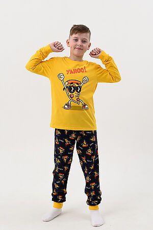Пижама с брюками Пицца детская длинный рукав НАТАЛИ #987694