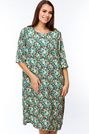 Платье FIFTYPATES (Бирюзовый/цветы) 2-500 #99231