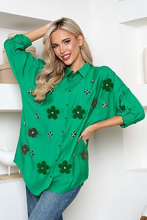 Рубашка OPEN-STYLE (Зеленый) 6203 #999254