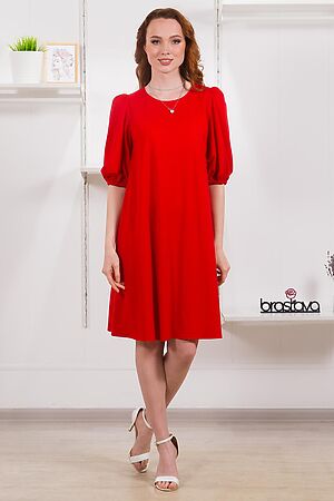 Платье BRASLAVA (Ярко-красный) 4809-3 #999305