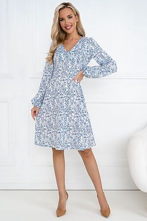 Платье OPEN-STYLE (Синий/белый) 6209 #999750